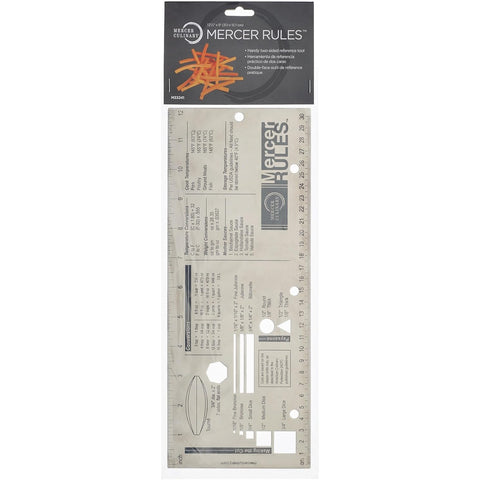 Mercer Culinary M33241 Mercer Rules Two-Sided Stainless Steel Culinary Ruler