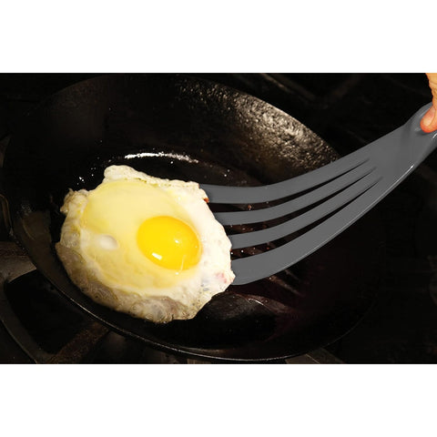 Mercer Culinary M35110GY Hell's Tools 12" Gray Slotted Spatula