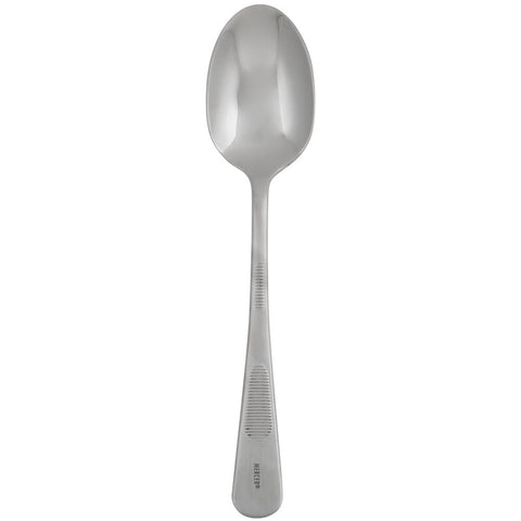 Mercer Culinary M35140 Stainless Steel Solid Bowl Plating Spoon, 7-7/8"