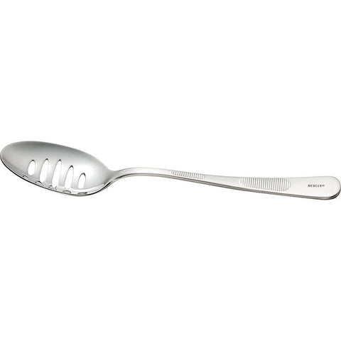 Mercer Culinary M35141 7.88 Inch Slotted Stainless Steel Plating Spoon