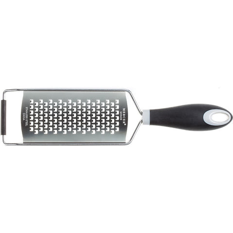 Mercer Culinary M35409 MercerGrates 11 1/2 Inch Stainless Steel Coarse Wide Grater with Santoprene Handle