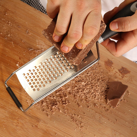Mercer Culinary M35409 MercerGrates 11 1/2 Inch Stainless Steel Coarse Wide Grater with Santoprene Handle