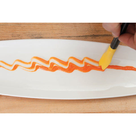 Mercer Culinary M35603 Saw Tooth Silicone Plating Brush