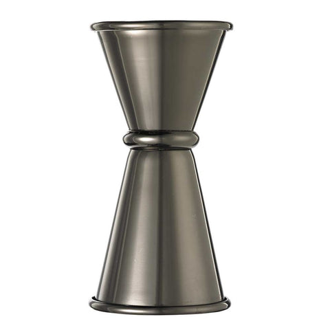 Mercer Culinary M37000BK Barfly 0.5 oz / 0.75 oz Gun Metal Black Japanese Style Jigger
