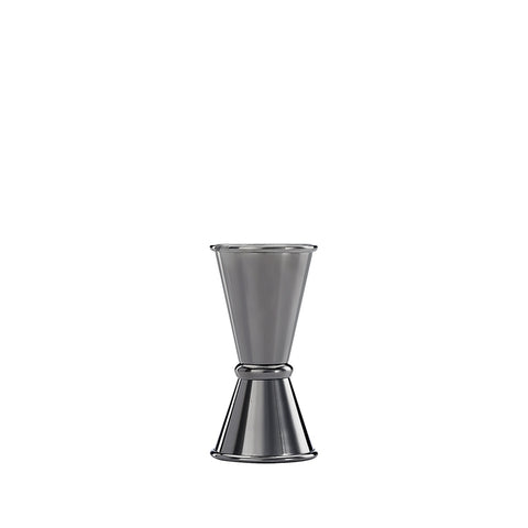 Mercer Culinary M37000BK Barfly 0.5 oz / 0.75 oz Gun Metal Black Japanese Style Jigger