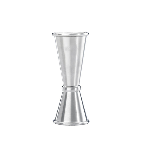 Mercer Culinary M37003 Barfly 1 oz. & 1.5 oz. Japanese Style Stainless Steel Jigger