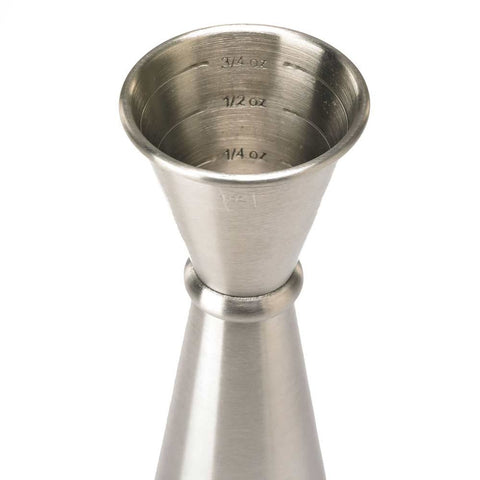 Mercer Culinary M37005BK Barfly 1 oz. & 2 oz. Gun Metal Black Japanese Style Jigger