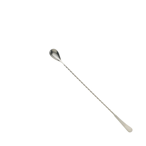 Mercer Culinary M37016BK Barfly Bar Spoon 15-3/4" 3-Tine Fork End Twisted Stem Gun Metal Black