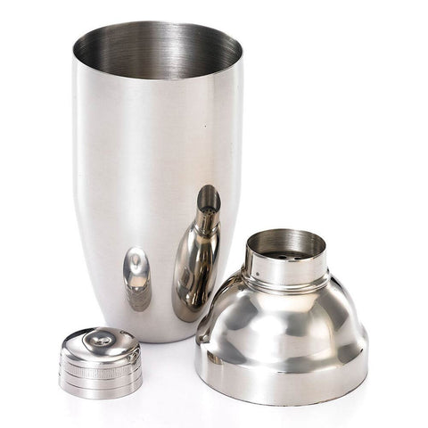Barfly by Mercer Culinary M37039BK 3-Piece Japanese Style Cocktail Shaker, 24 oz., Gun Metal Black