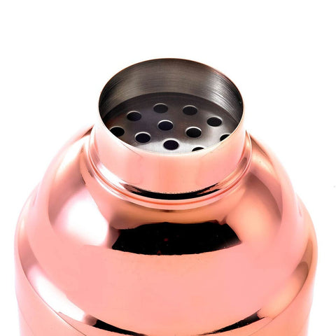 Mercer Culinary M37039 Barfly 3-Piece Japanese Style Cocktail Shaker, 24 oz., Copper Plated