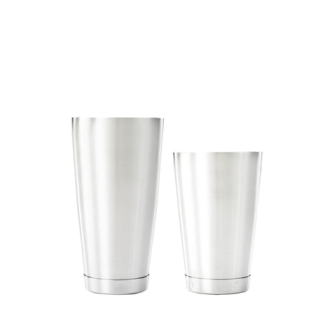 Mercer Culinary M37082 Barfly The Double 28 oz & 18 oz 2-Piece Heavy Weight Stainless Steel Shaker Tin Set