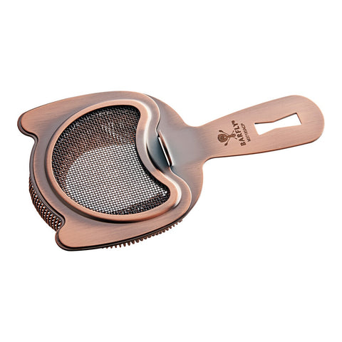 Mercer Culinary Barfly M37185ACP 6" Antique Copper Fine Mesh Spring Bar Strainer
