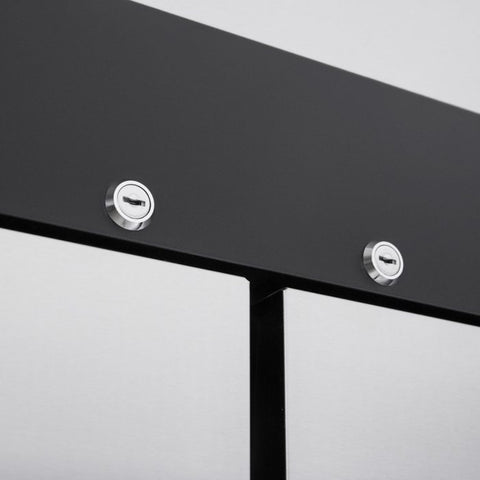 Turbo Air M3R47-2-N Two-Section Solid Door Reach-In Refrigerator, 42.3 Cu. Ft.