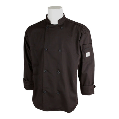 Mercer Culinary M60010BK1X Millennia Unisex Black Chef Jacket, X-Large
