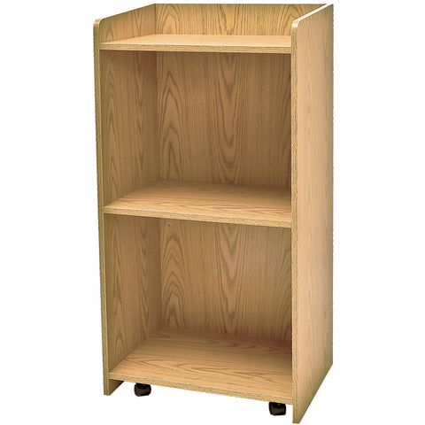 Oak Street M8810-CH-UNASSEMBLED Host/Hostess Station with Adjustable Shelf, Cherry, Unassembled