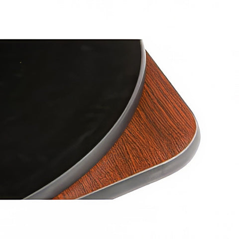 Oak Street Manufacturing MB2430 24" x 30" Rectangular Reversible Melamine Table Top, Mahogany/Black
