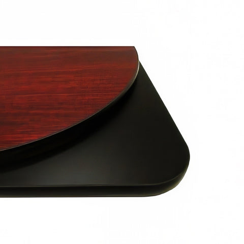 Oak Street Manufacturing MB3048 30" x 48" Reversible Melamine Table Top, Mahogany/Black
