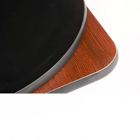 Oak Street Manufacturing MB3636 36" Square Reversible Melamine Table Top, Mahogany/Black