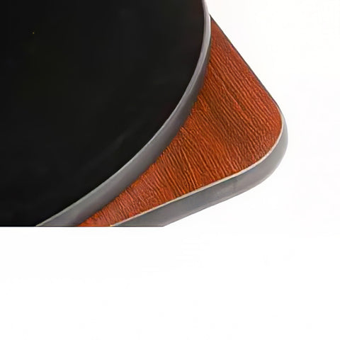 Oak Street Manufacturing MB3636 36" Square Reversible Melamine Table Top, Mahogany/Black