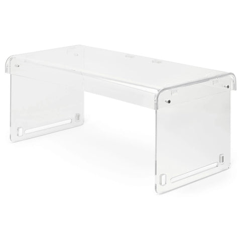 Vollrath MBA92820 36" Clear Acrylic Folding Mobile Sneeze Guard with Blue Nylon Bag