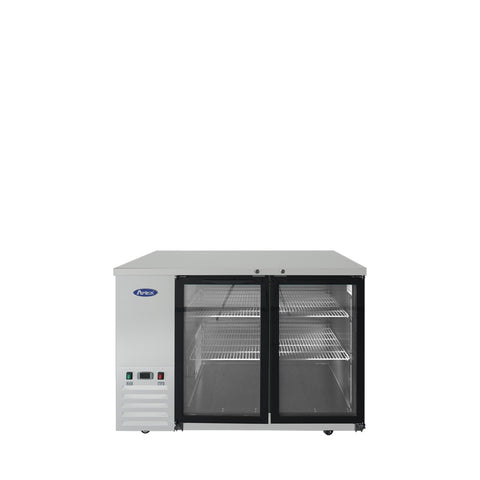 Atosa USA MBB48GGR 48" Two-Section Glass Door Back Bar Cooler