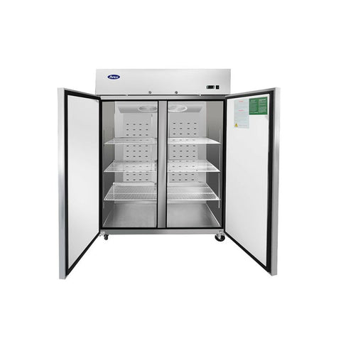 Atosa MBF8005GR Top Mount Two-Door Reach-In Refrigerator, 43.2 Cu. Ft.