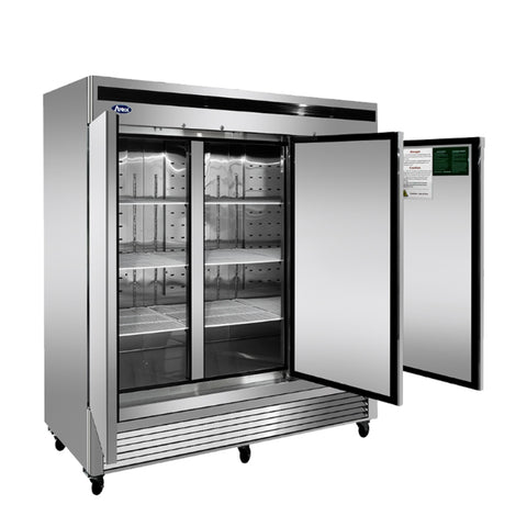 Atosa USA MBF8504GR Bottom Mount 3-Door Reach-In Freezer, 71 cu. ft., Stainless Steel