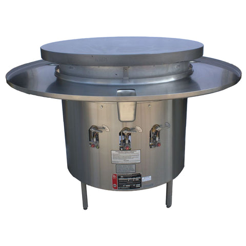 Town MBR-36N 36" Natural Gas Mongolian BBQ Range, 123,000 BTU
