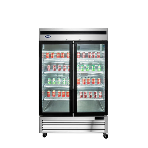 Atosa MCF8703ES Two Glass Door Reach-In Merchandiser Freezer