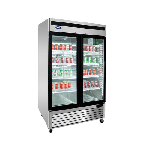 Atosa MCF8703ES Two Glass Door Reach-In Merchandiser Freezer
