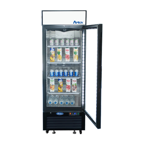 Atosa MCF8720GR 1-Door Glass Merchandiser Freezer, 19.4 cu. ft., Black
