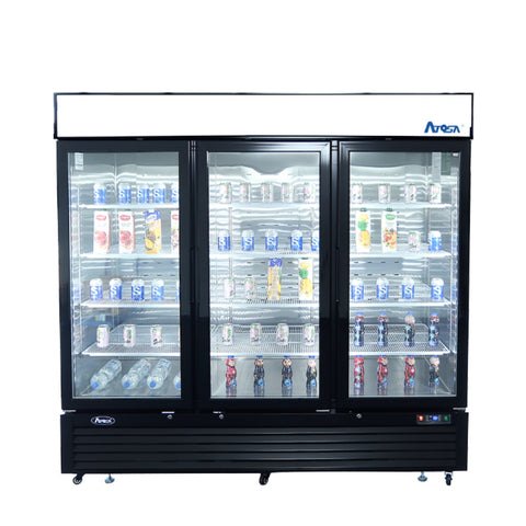 Atosa MCF8728GR Three Glass Door Merchandiser Freezer