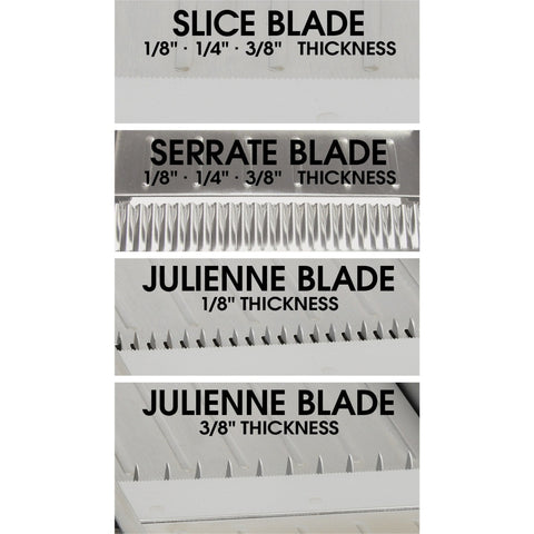 Winco MDL-18 Mandoline Slicer Set with Built-In Blades
