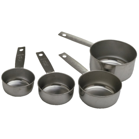Libertyware MEACP Stainless Steel Standard Duty Measuring Cup Set, 4-Piece