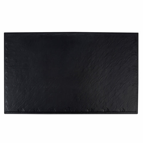 TableCraft MGD2112 Frostone Rectangular Faux Slate Melamine Display Tray, 21" x 12 7/8" x 1 1/8"