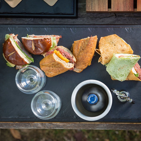 Tablecraft Products MGD2112 Frostone Collection 21" Melamine Slate Display Tray