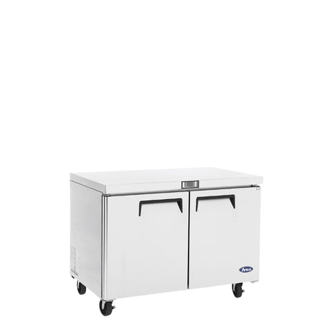 Atosa MGF36FGR 36" 2-Door Undercounter Freezer, 8.7 Cu. Ft.