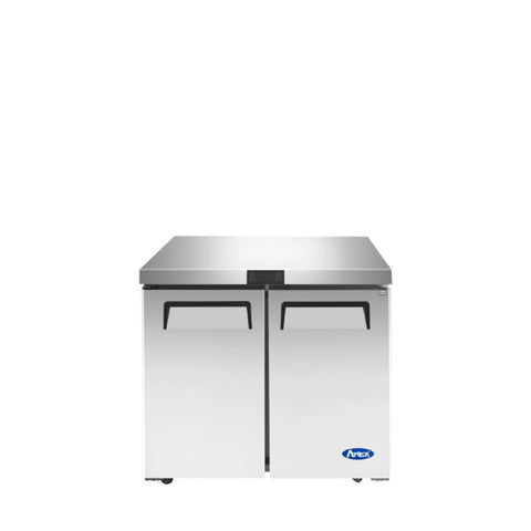 Atosa MGF36FGR 36" 2-Door Undercounter Freezer, 8.7 Cu. Ft.