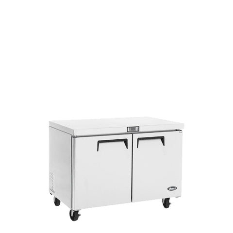 Atosa MGF36FGR 36" 2-Door Undercounter Freezer, 8.7 Cu. Ft.