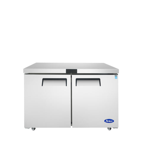Atosa MGF8406GR 48-Inch Two-Door Undercounter Freezer, 13.4 Cu. Ft., Stainless Steel
