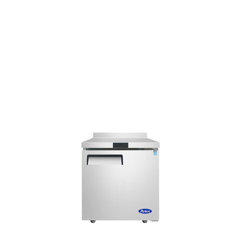 Atosa MGF8408GR 27" 1-Section Worktop Refrigerator with Backsplash