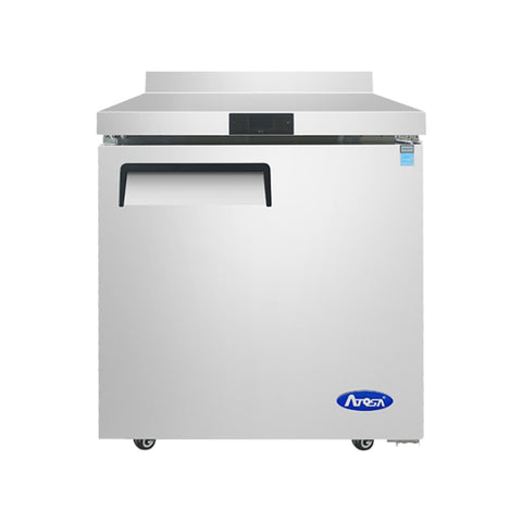 Atosa MGF8408GR 27" 1-Section Worktop Refrigerator with Backsplash