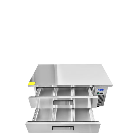 Atosa MGF8451GR 52" Refrigerated Chef Base with 2 Drawers