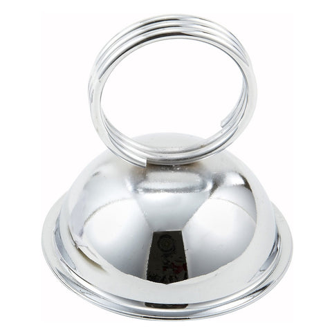Winco MH-2 Ring-Type Menu/Card Holder, Stainless Steel