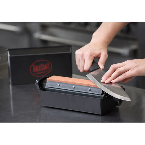 TableCraft Products MH-308 8" Three-Way Knife Sharpening System with Honing Oil