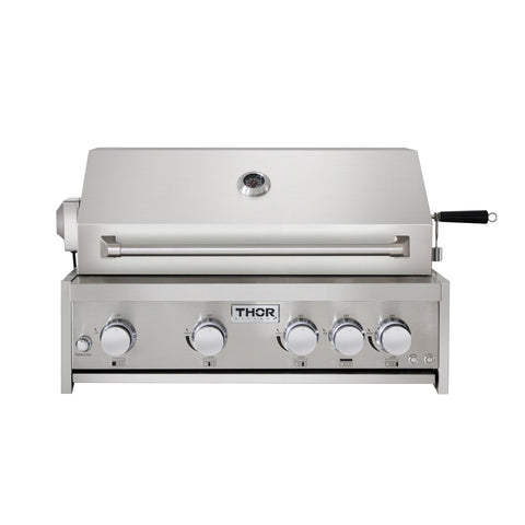 Thor Kitchen MK04SS304 32 Inch 4-Burner Built-In Gas BBQ Grill Head