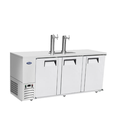 Atosa MKC90GR 90" Direct Draw Keg Cooler, 3-Door, 4 Barrel Capacity