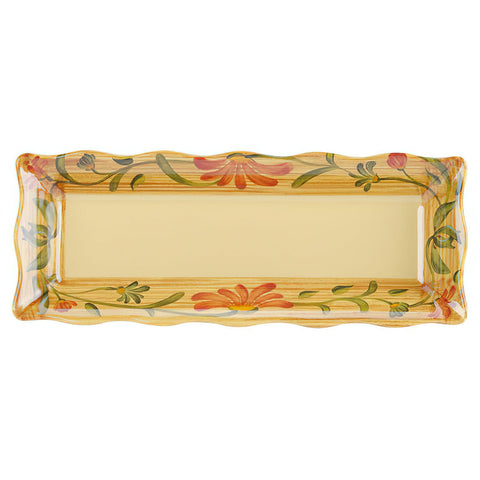 G.E.T. Enterprises ML-87-VN Venetian Rectangular Melamine Platter 17.5" x 6.75"