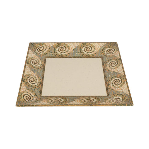 G.E.T. Enterprises ML-92-MO 16" Square Mosaic Melamine Plate