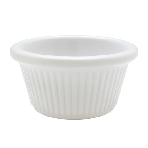 Thunder Group ML509W1 2 oz White Fluted Melamine Ramekin